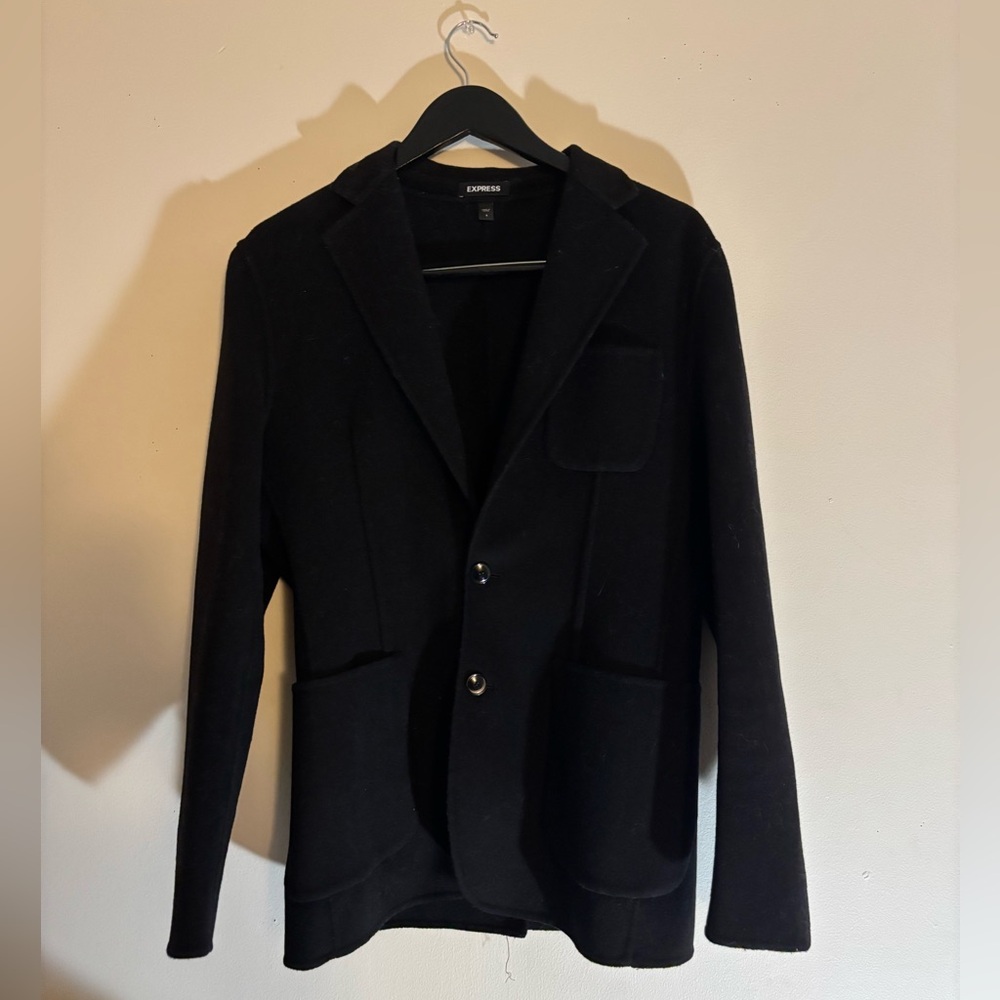 Express Men’s Cardigan black blazer